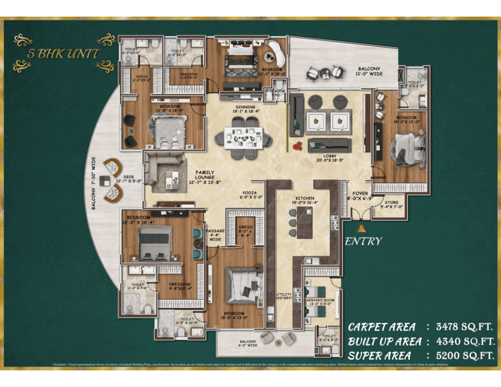 AGI SKY VILLAS 5+1bhk LAYOUT