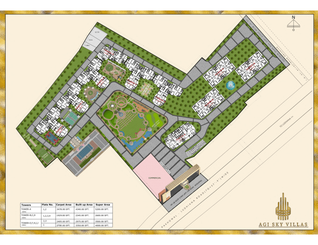 AGI SKY VILLAS SITE LAYOUT